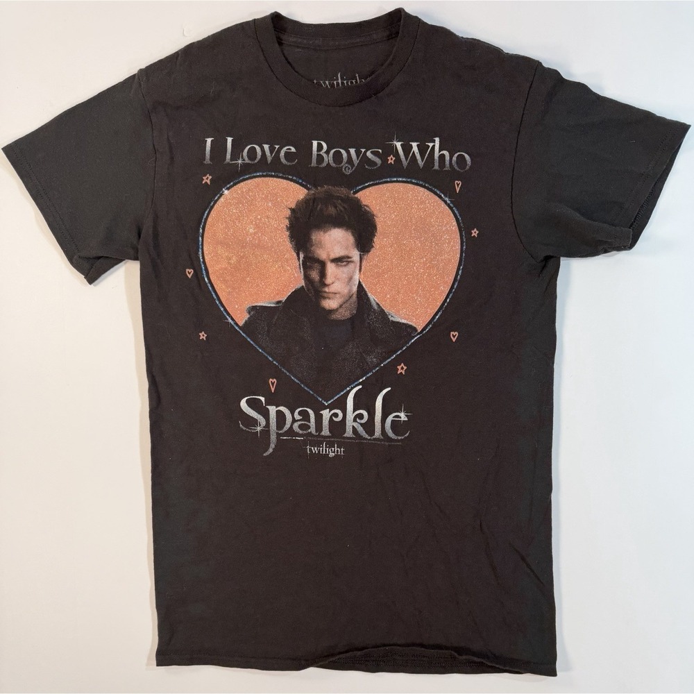 Twilight Edward Cullen T Shirt Small I Love Boys Who Sparkle Tee